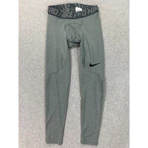 Nike Dri Fit Compression Running Training Tights Pants (Women's‎ Small) Silver